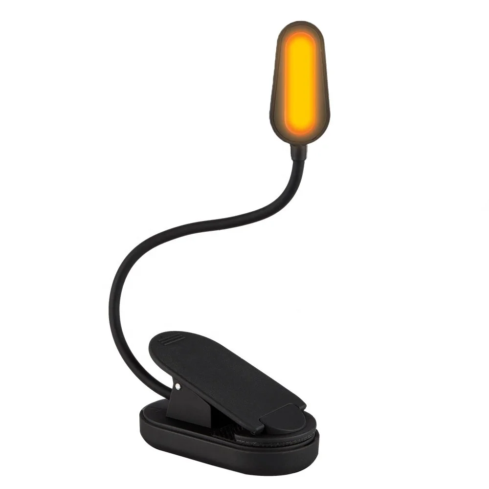 2019 LED Amber Clip Light Without Blue Light, No Harm to Eyes and Easy for Sleep
