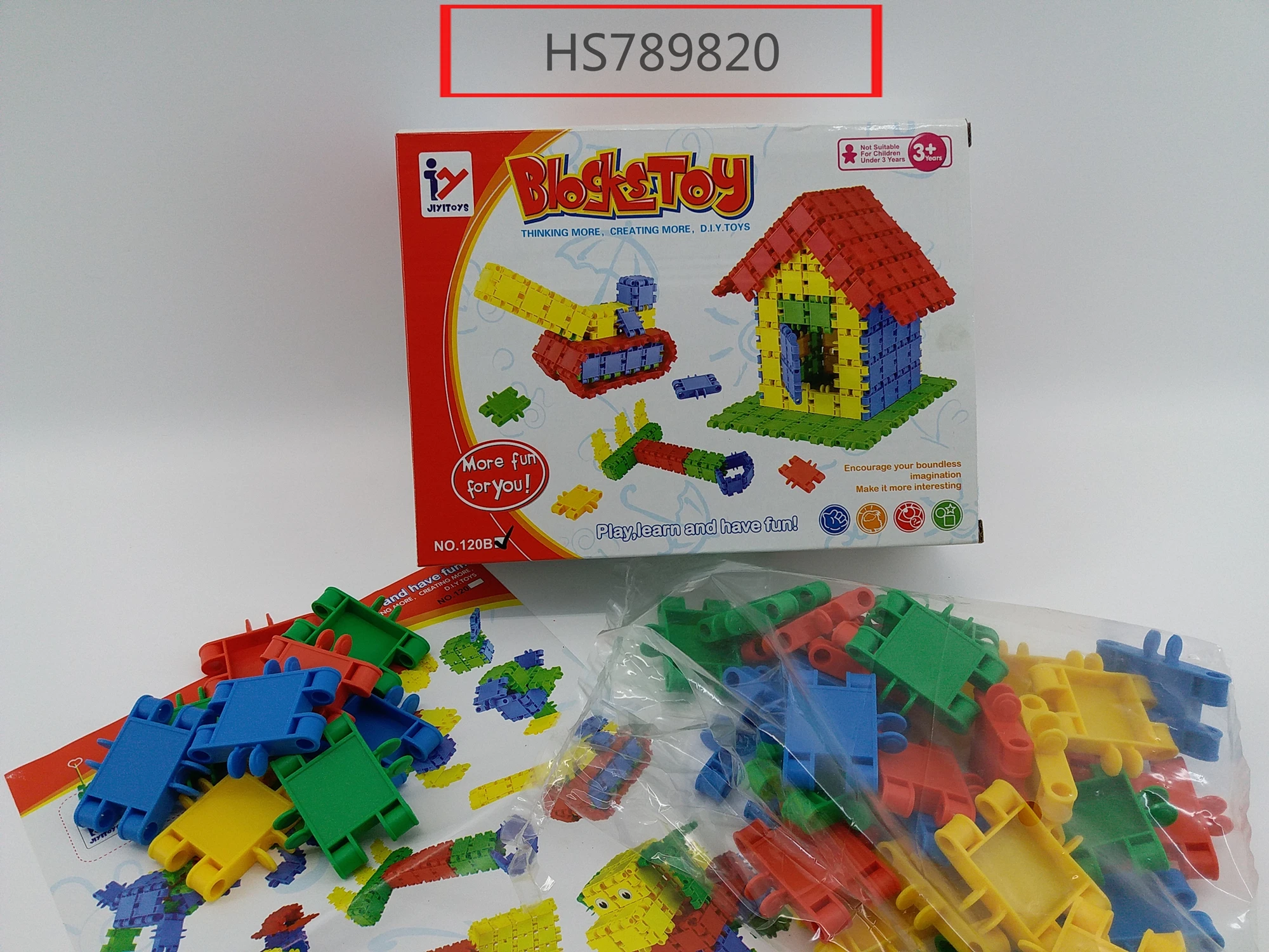 HS789820, Huwsin Toys, Educational Toy, Building block,40pcs
