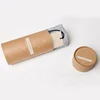 Hot sale Natural kraft paper packaging tube boxes custom logo cylinder box for t-shirt with full color wholesale