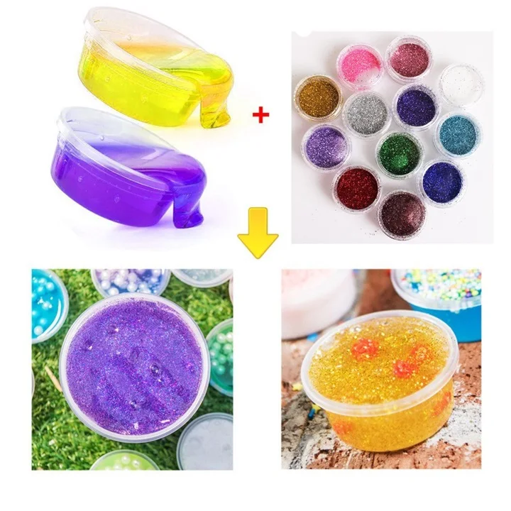 bulk colorful slime glitter powder kit oem odm available slime