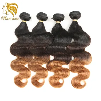 Lsy Wholesale Cheap 3 Tone Ombre Peruvian Hair Bundle Deals For