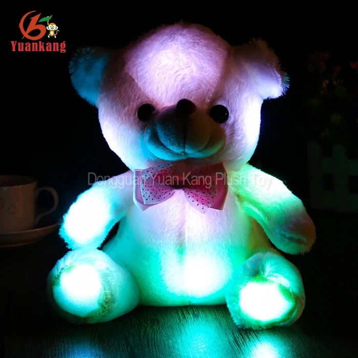 glow up light plush teddy toy