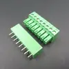 PCB pluggable terminal block 3.5mm pitch female terminal block with flange screw