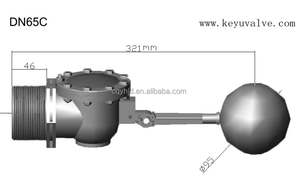 21/2'' Dn65c Small Water Tank Float Valve Industrial Floating Valves