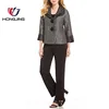 2018 Fashion women's casual party banquet Two button front jacket 3/4 sleeves Two Tone Double Wire Collar straight hem Jacket