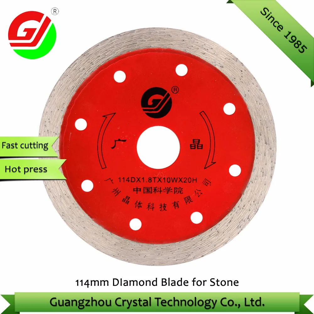 114mm Wet Cutting Diamond Saw Blade Continuous Rim Sintered Circular