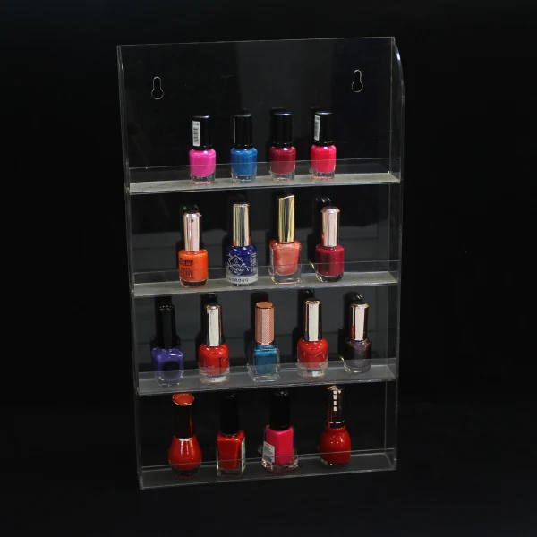 Wall Mount Nail Polish Rack Organizer Display Shelf Holder Makeup