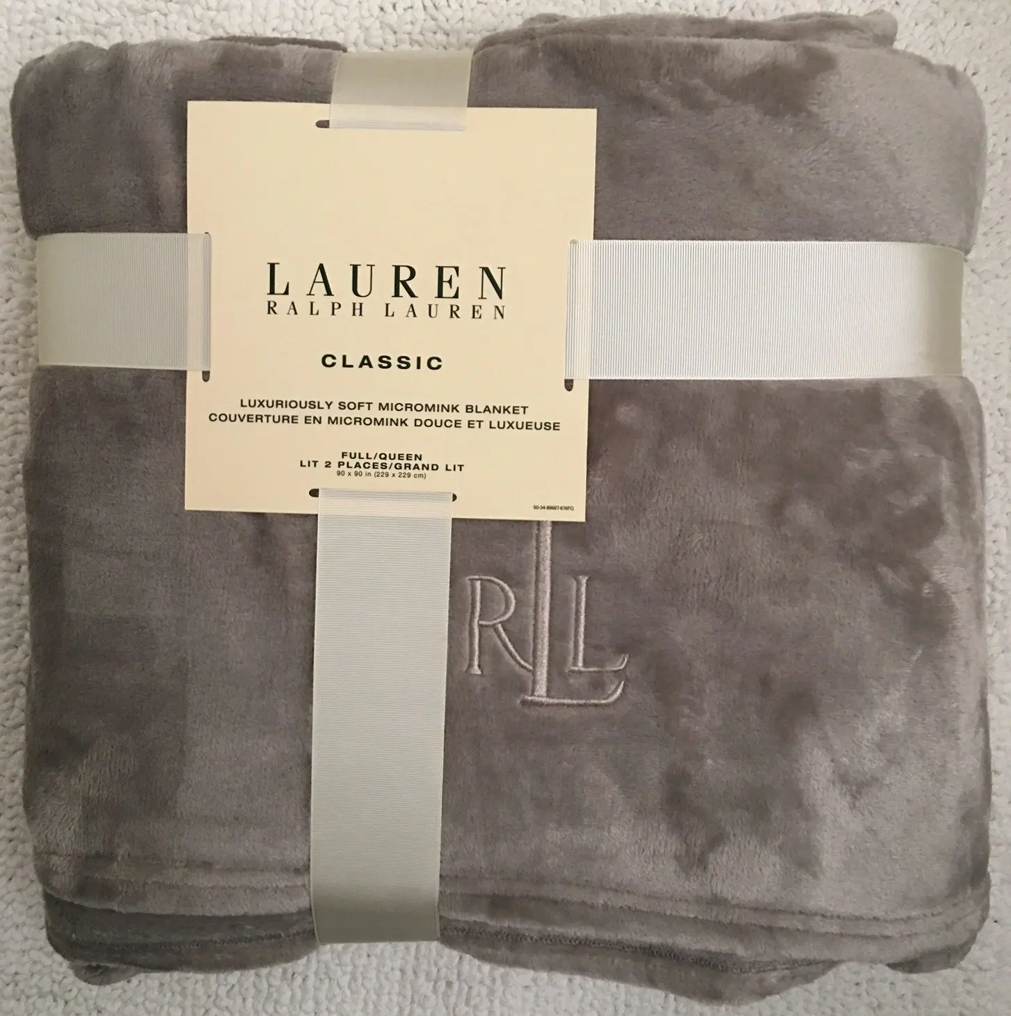 Buy Ralph Lauren Classic Full Queen Light Grey Micromink Plush Bed Blanket In Cheap Price On Alibabacom
