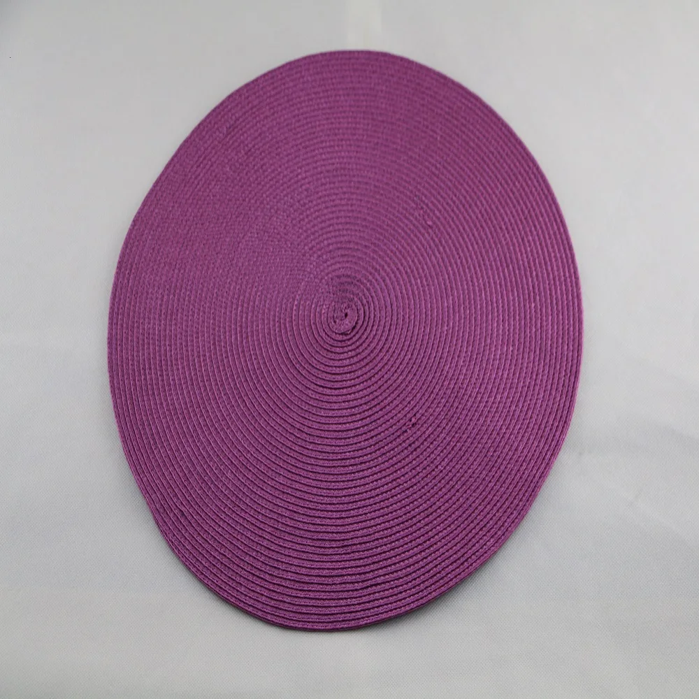 Wholesale High Quality Cheap Plastic Placemats Table Mat Woven Round