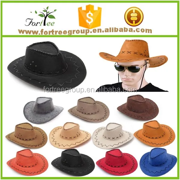 Bulk Wholesale Custom Design Man Cool Suede Leather Mexican Cowboy Hat ...