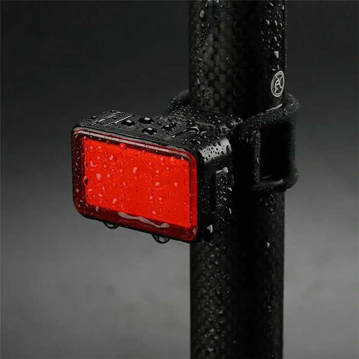 Mountain bike taillights USB Rechargeable Red COB bicycle rear light For night riding safety warning