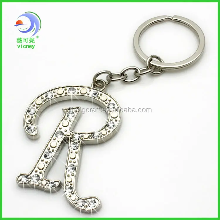 Beautiful Bling Diamond Alphabet Letter R Keychains Buy Letter R