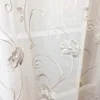 embroidered net curtain fabric