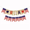 Factory Direct Printed Flax America Swallow Tail Flag Fit Independence Day Party USA Banner