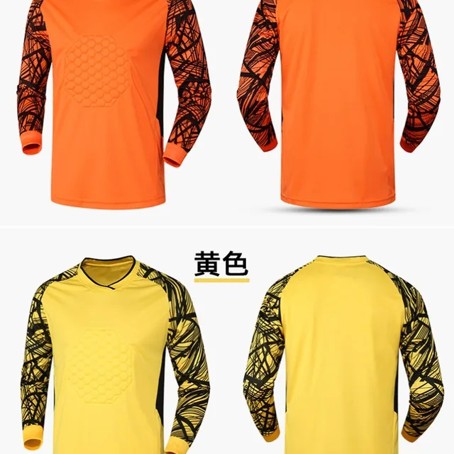 Best quality custom design long sleeve soccer jersey goalkeeper shirts