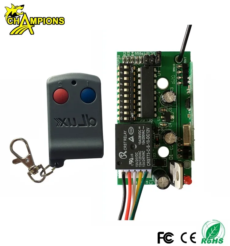 Remote Control Dip Switch Auto Gate Remote Control Transmitter And Receiver  330mhz 315mhz 433mhz - Buy Am/fm Transmitter And Receiver,Fsk Transmitter  