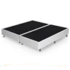 Linen fabric cover knock down pack in a box wooden bed