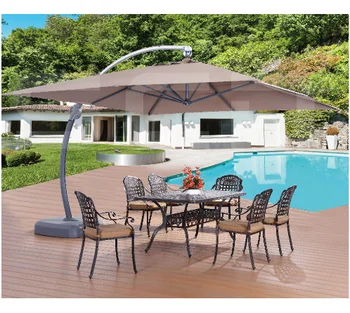 De Lujo Patio Al Aire Libre Se Curva Grande Colgante Sombrilla - Buy