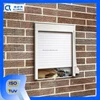 Aluminum roller shutter window with strap control