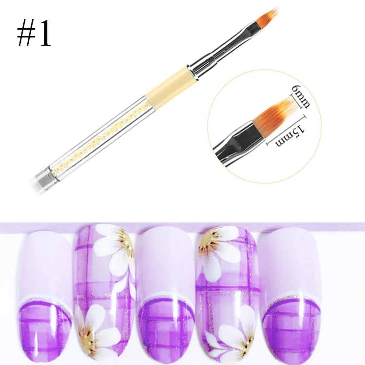 3d Tip Uv Gel Polish Painting Line Petal Flower Nail Brush Buy Flower