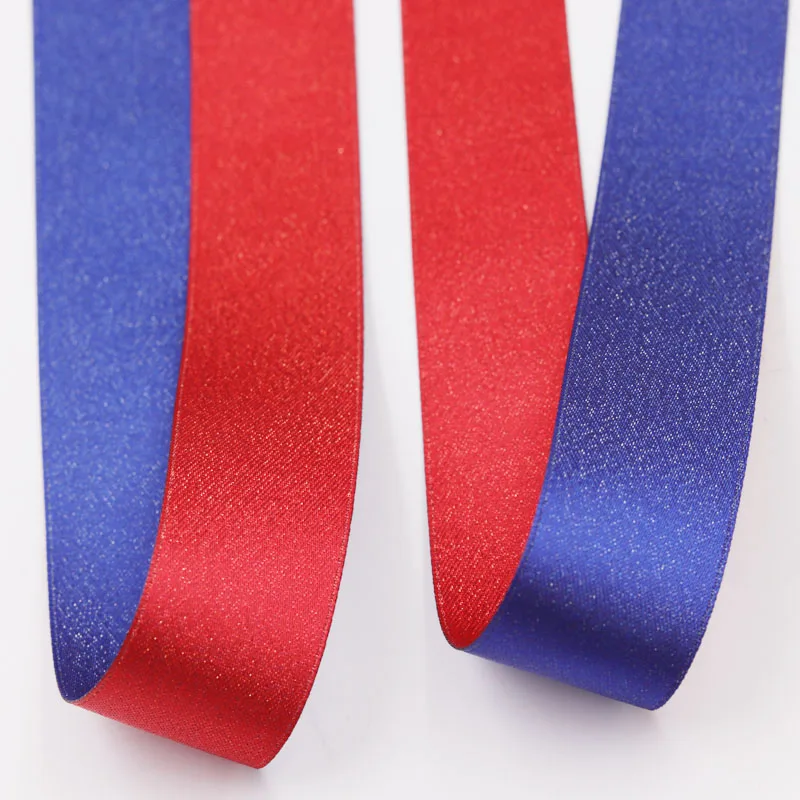 two color satin ribbon