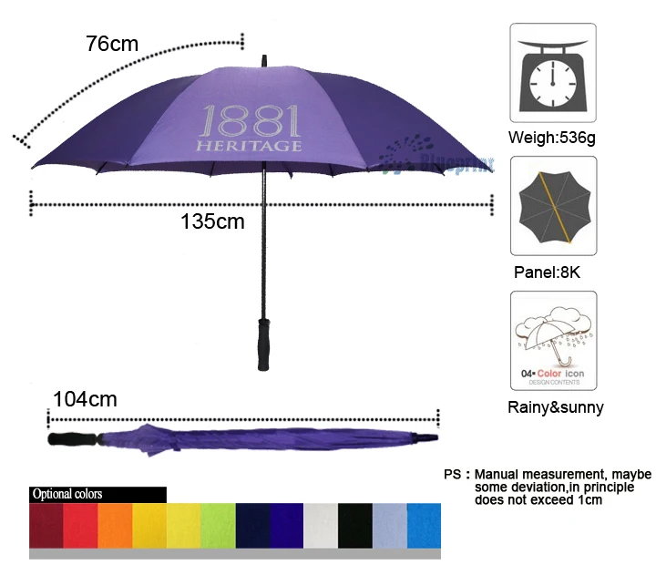 30" Manual Open Windproof Purple Golf Umbrella Buy Purple Golf Umbrella,Windproof Purple Golf