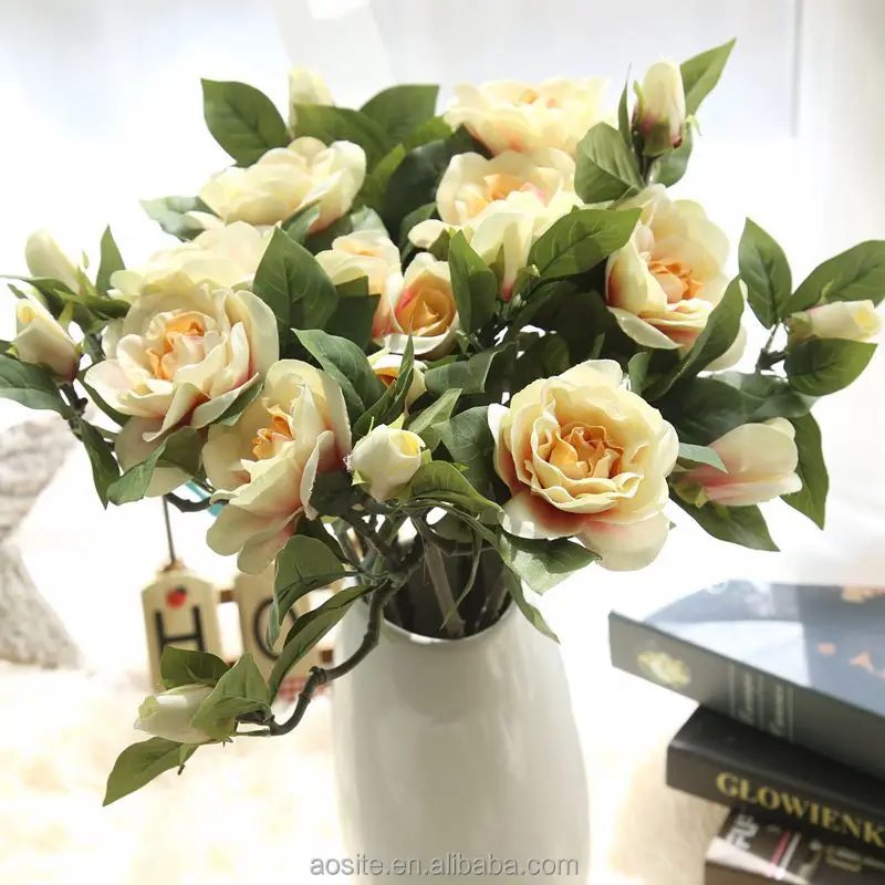 Newest Real Touch Silk Gardenia Big Artificial Flower For Home