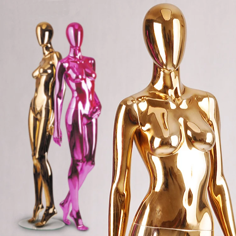 colorful chrome abstract silver gold female or male full body mirror mannequins for sale.jpg