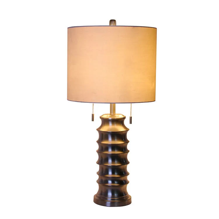 Wholesale high quality Metal table lamp/Brushed Nickel metal light/modern simplicity Desk Lamp
