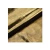 2018 fashion new design pretty elastic polyester metallic gold foil vinyl fabric for apparels