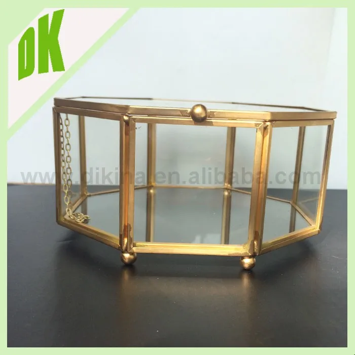 3 Sectional Box Sparkling Beveled Glass Box With Facets Like A Jewel