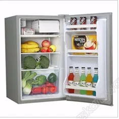 90L transparent glass door electronic display mini bar wine cooler beverage fridge