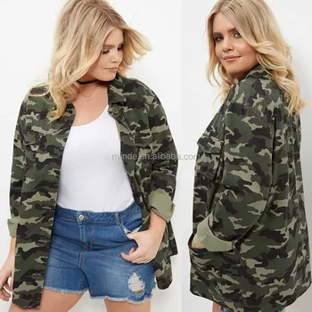 jaqueta militar feminina plus size