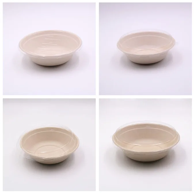 disposable oval salad bowl with lid