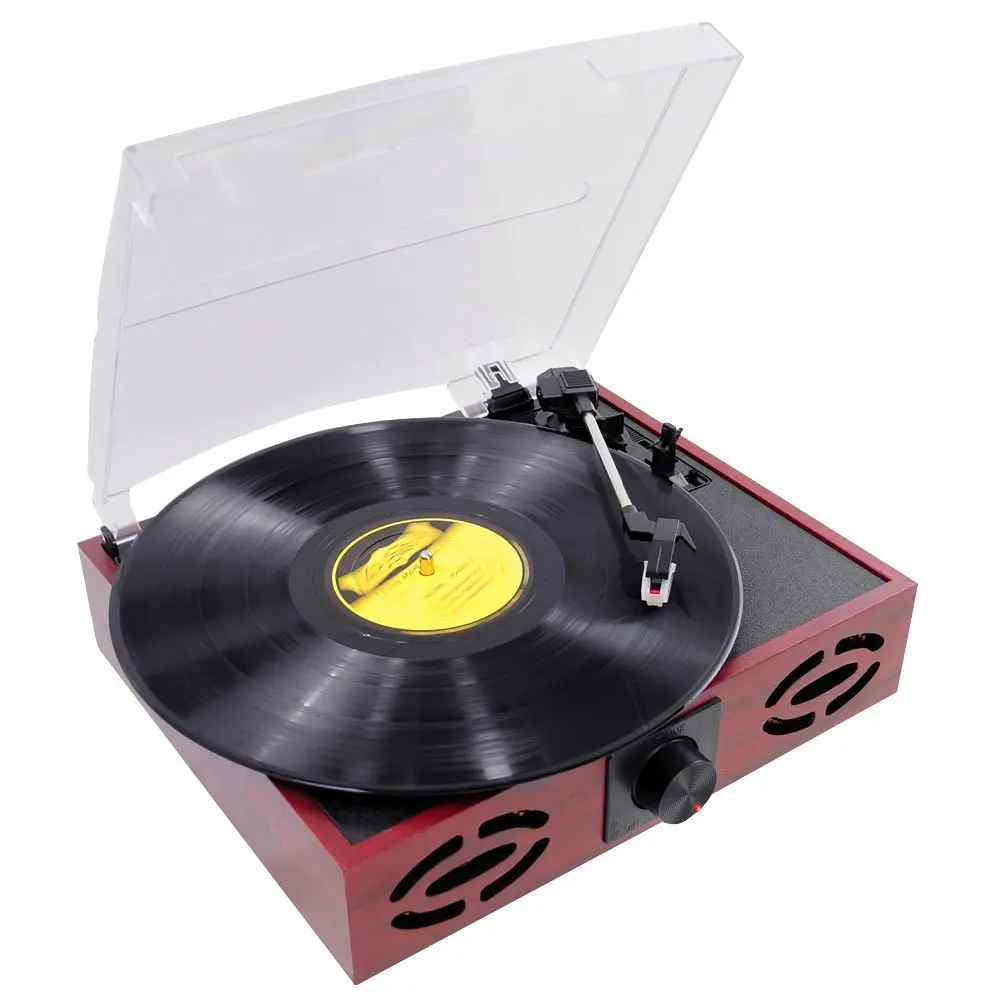 Buy Upgraded Version Pyle Vintage Record Player, Classic Vinyl Player ...