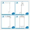 Popular Good Feedback Durable Strong Metal Custom Garden Flag Stand Flags Poles Flagpole