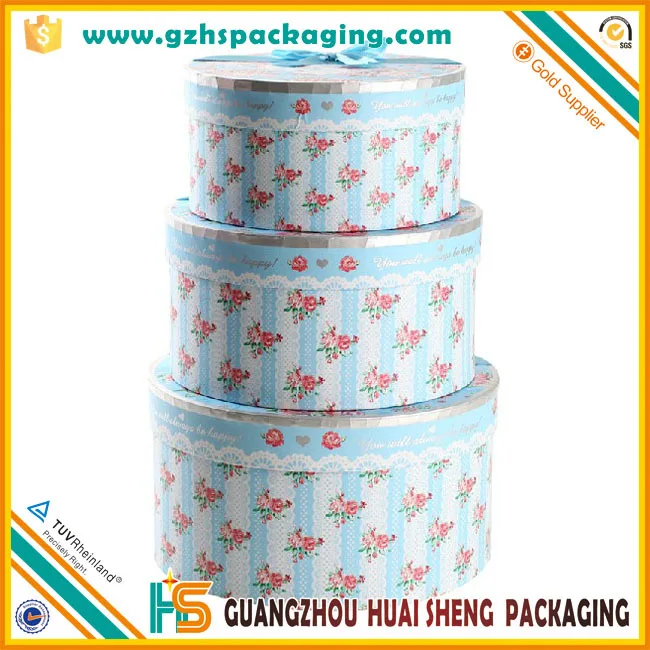 Wholesale Full Color Custom Printed Round Cardboard Cake Boxes Buy