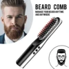 2019 Original Patent Newest Portable Electric Beard Straightening Comb Brush With Lcd Mini Usb Hair Straightener Brush
