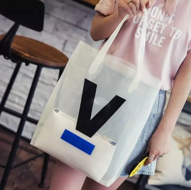 extra large clear tote bag