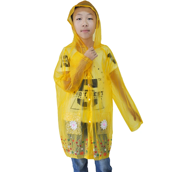High Quality Children Clear Full Length Raincoat - Buy High Quality ...