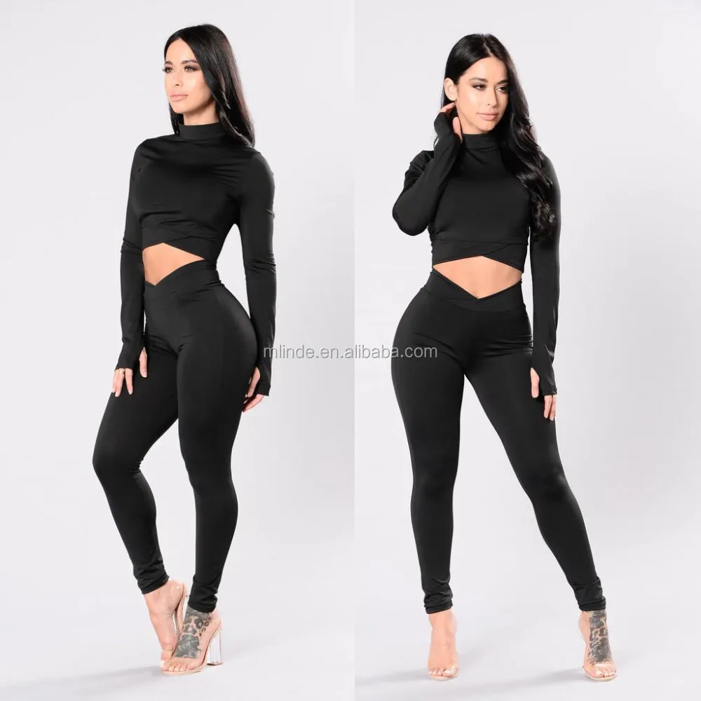 women's two piece jogger set