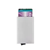 Patent Right Card Holder Minimalist slim Aluminum Push Anti RFID Card Holder