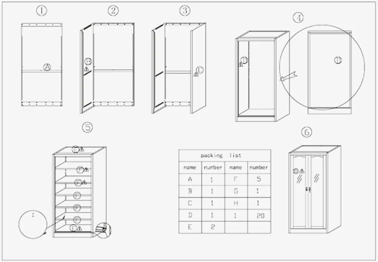 High quality stainless steel medical equipment instrument cabinet in hospital