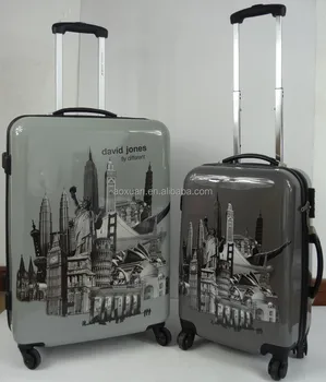 printed hard shell luggage