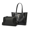 Simple Casual Retro Tide Tweeter Tote Handbag Shoulder Long Strip Messenger Bag, Black