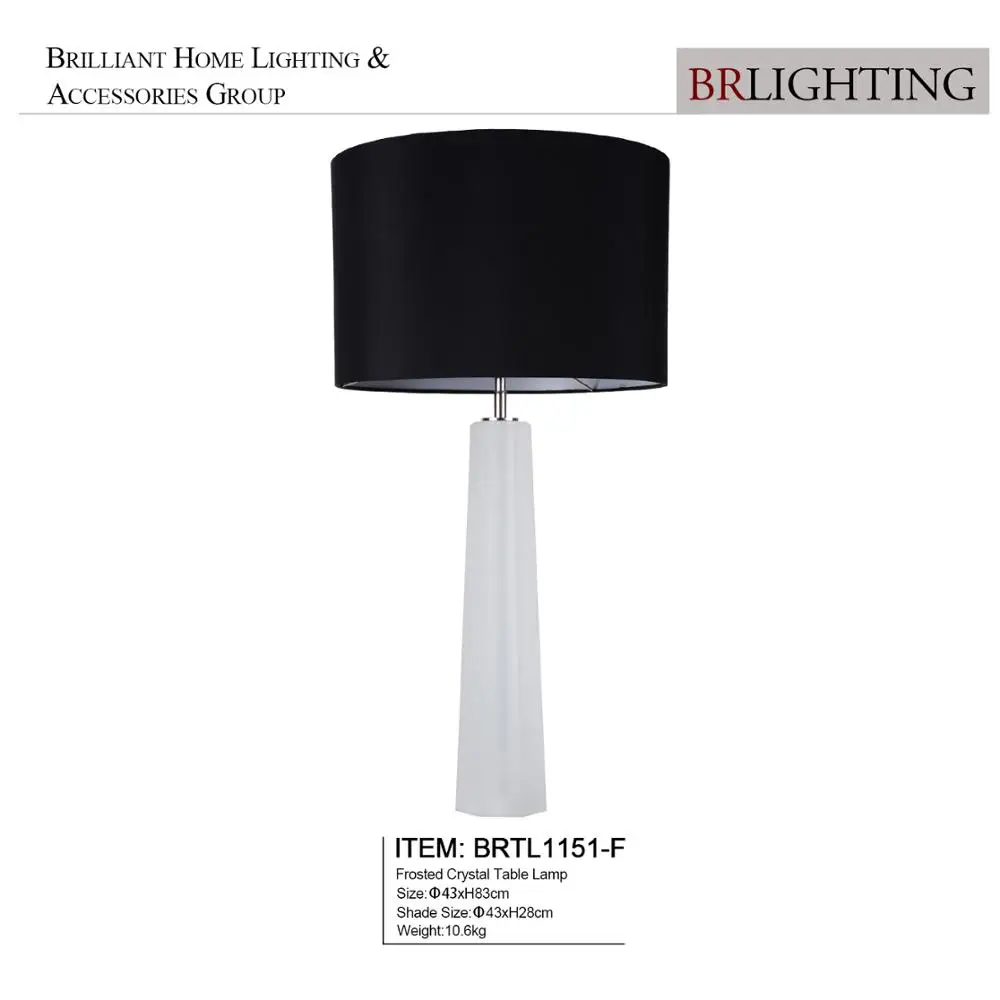 Lighting Wholesale Modern Frosted Crystal Table Lamps For Bedside Decoration