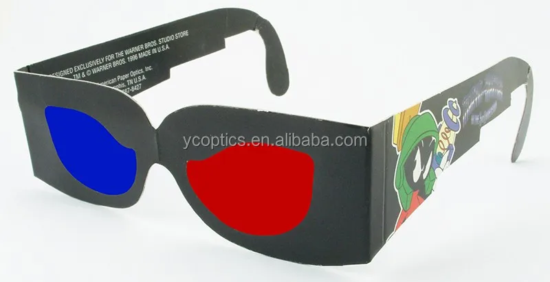 Promotional Ts Paper Redblue Anaglyph 3d Glasses With Custom Logo Printingindividual 1457