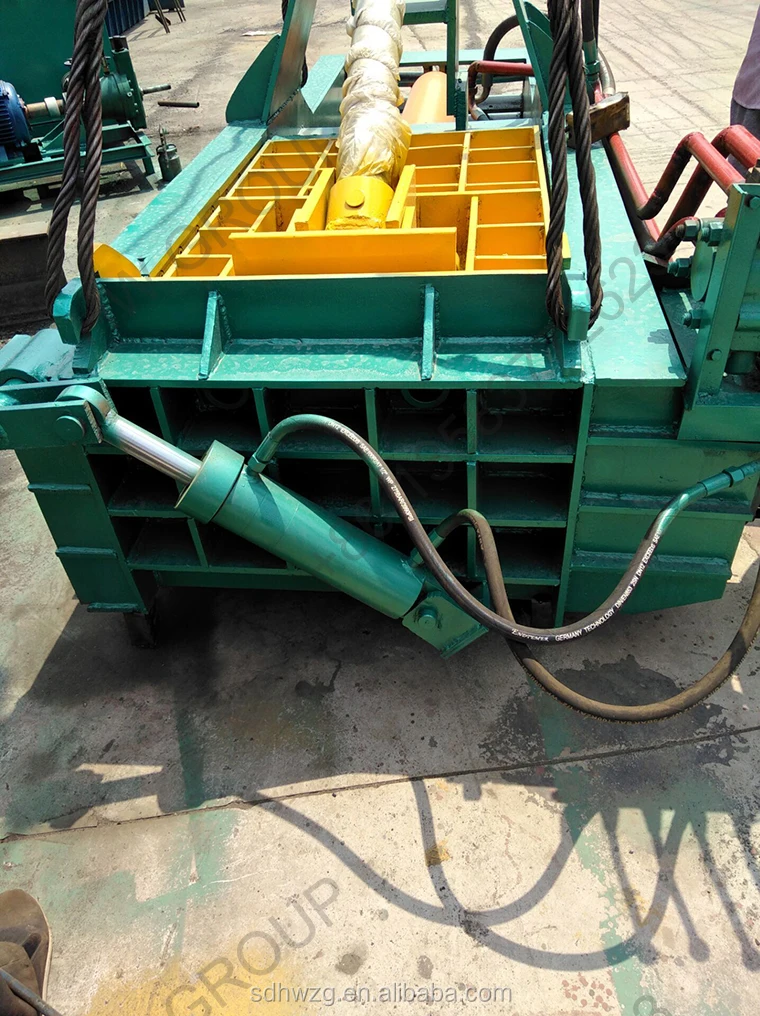 80ton Hydraulic Force Horizontal Scrap Metal Compactor Metal ...