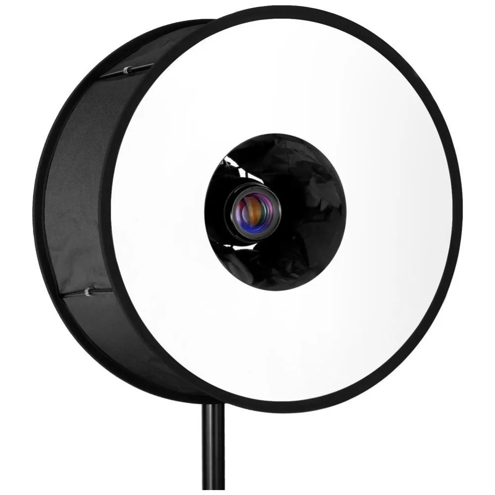 Round Universal Collapsible Ring Flash Diffuser Soft Box 45cm