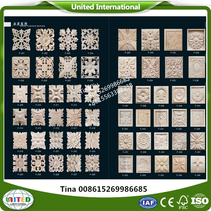 CNC wood parts carving rosettes